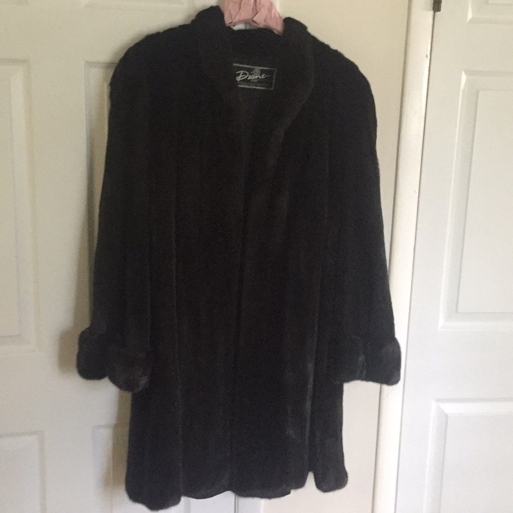 Swing 3/4 length mink coat